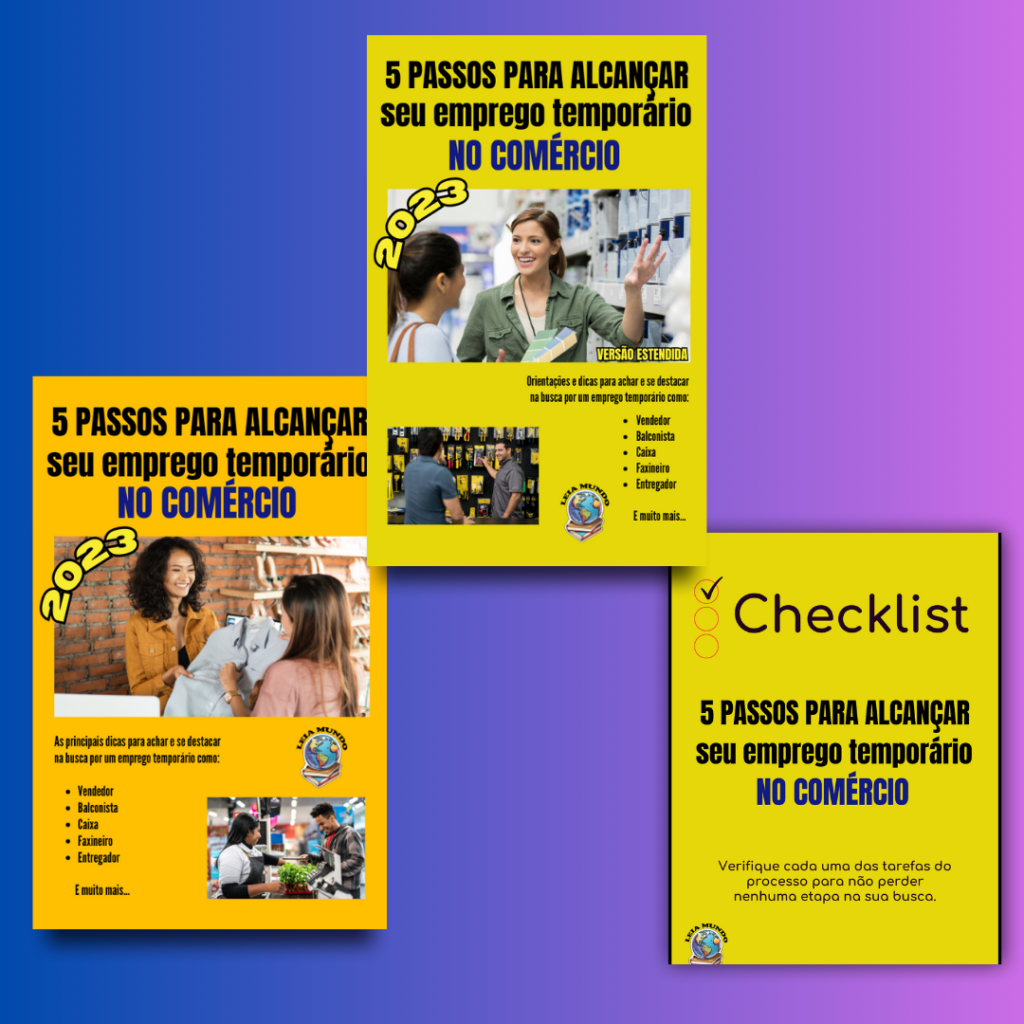 5 passos para alcançar seu emprego temporário no COMÉRCIO